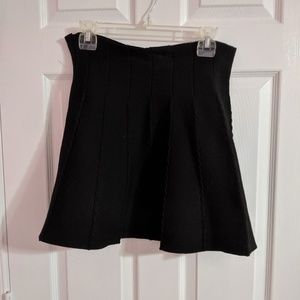 Black mini skirt